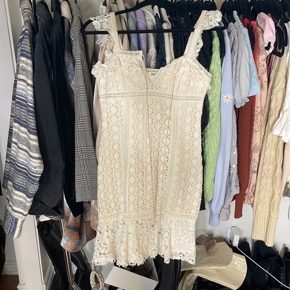 Free people size0 crochet dress - Picture 1 of 4
